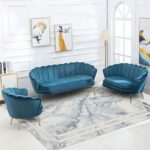 Covor Domino DS04B Gri/ Albastru