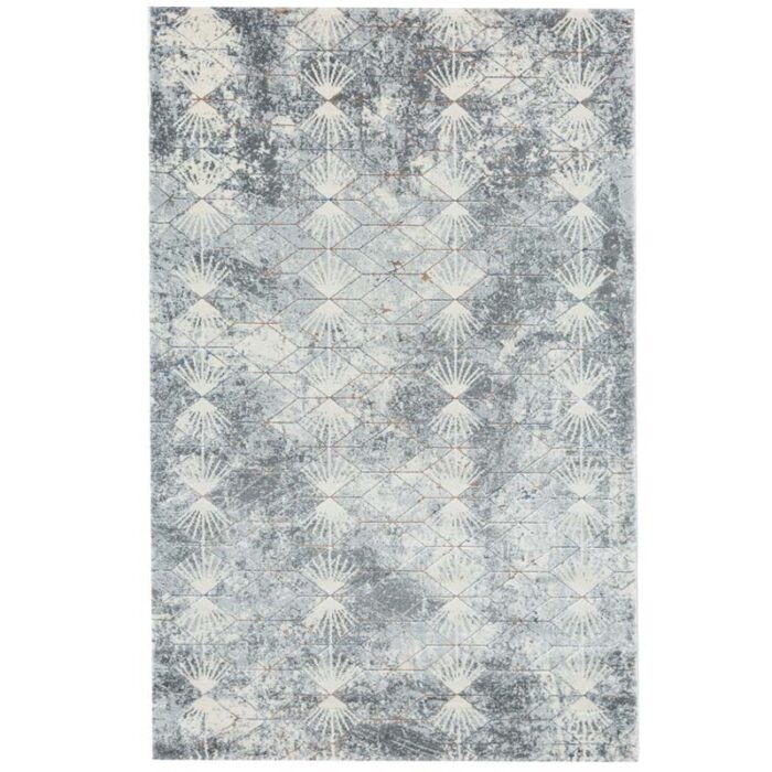 DS05 BLUE Covor Domino DS05B Gri/ Albastru - imagine 2