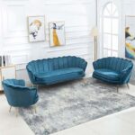 Covor Domino DS05B Gri/ Albastru