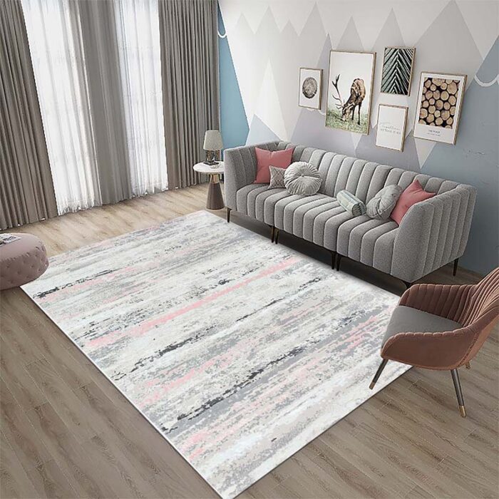556 ROZ POZA 1 Covor Modern Rose 556 ROZ - imagine 1