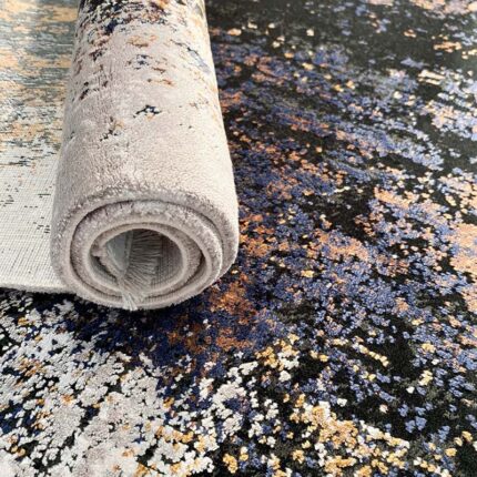 Covor Babil BX05 Gri/Albastru/Auriu - imagine 7