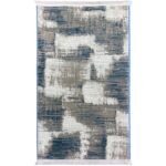 Covor Modern  Avangard 36936 Gri/ Turcoaz - imagine 2