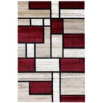 Covor Geometric SULTAN 37003A Rosu/Bej - imagine 2