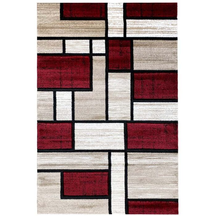 37003a rosu Covor Geometric SULTAN 37003A Rosu/Bej - imagine 2