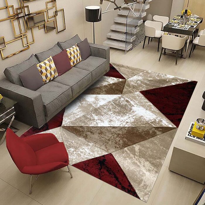 38500A ROSU POZA 1 Covor Geometric SULTAN 38500A Maro/Rosu