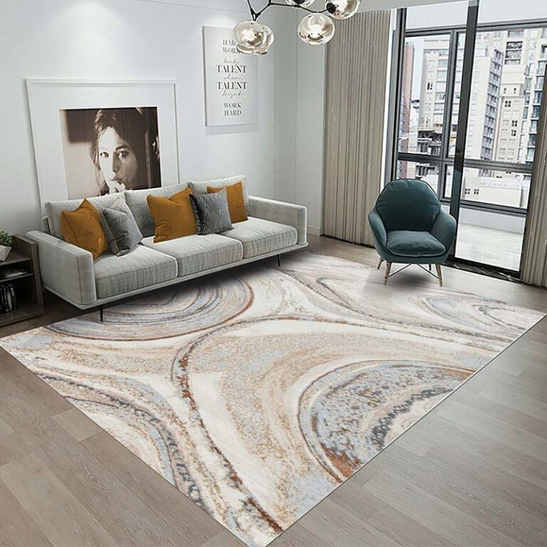 Covor Modern EFES cod: HE783 Cream/ Auriu