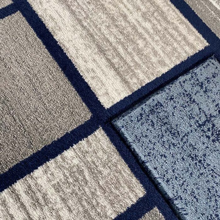 37003a albastru 2 Covor Geometric SULTAN 37003A Gri/ Albastru - imagine 4