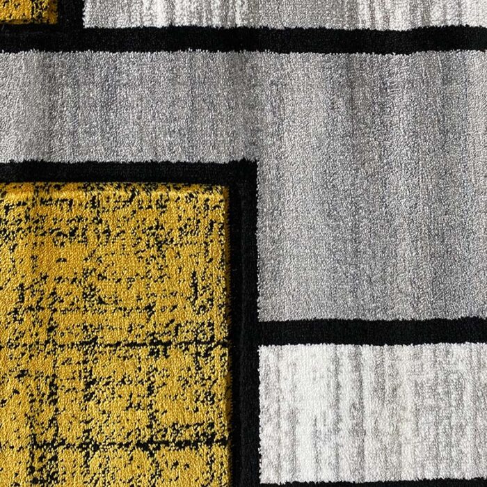 37003a mustar 2 Covor Geometric SULTAN 37003A Gri / Mustar - imagine 4