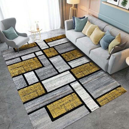 Covor Geometric SULTAN 37003A Gri / Mustar