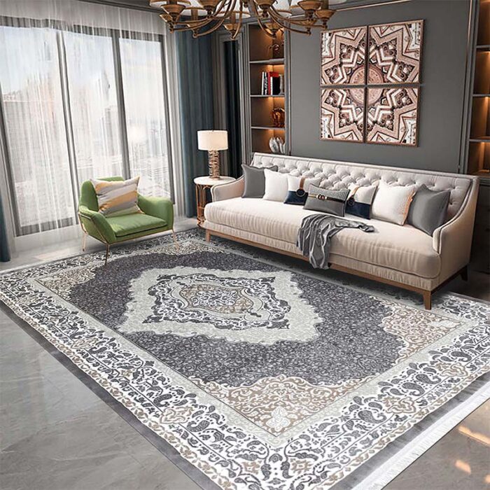 37610A GRI POZA 1 Covor Clasic Living Avangard 37610A GRI