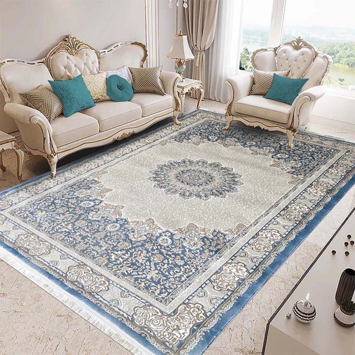 37809A TURCOAZ POZA 1 Covor Clasic Living Avangard 37809A Turcoaz