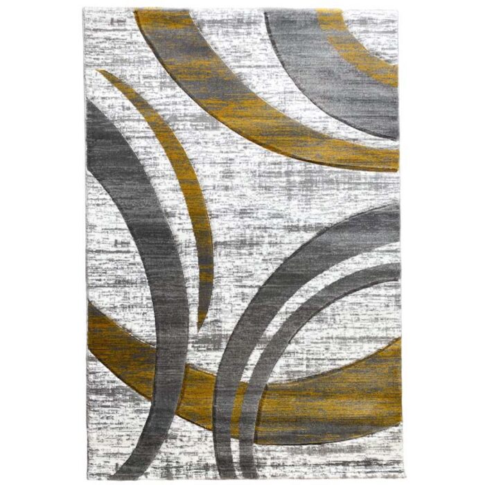 38502A MUSTAR Covor Geometric SULTAN 38502A Mustar/ Gri - imagine 2
