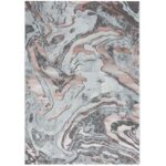 Covor Modern EFES cod: G6262 Gri/ Roz - imagine 2