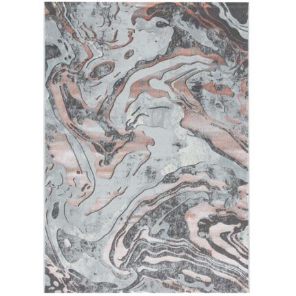 Covor Modern EFES cod: G6262 Gri/ Roz - imagine 2