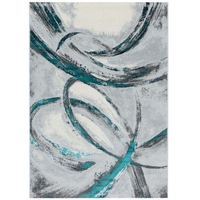 HE776 VERDE Covor Modern EFES cod: HE776 Gri/ Verde - imagine 2