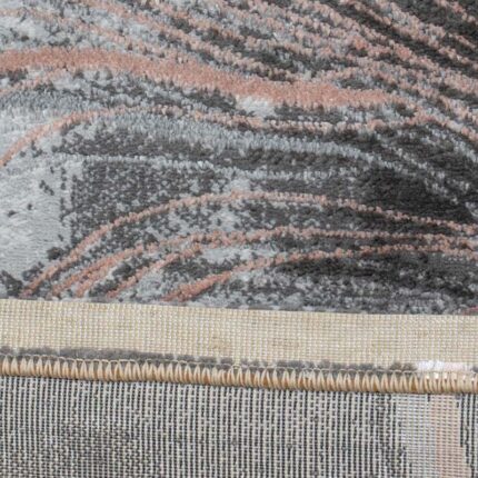 Covor Modern EFES cod: HE780 Gri/ Roz - imagine 7