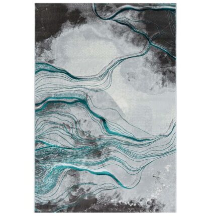 Covor Modern EFES cod: HE780 Gri/ Verde - imagine 2