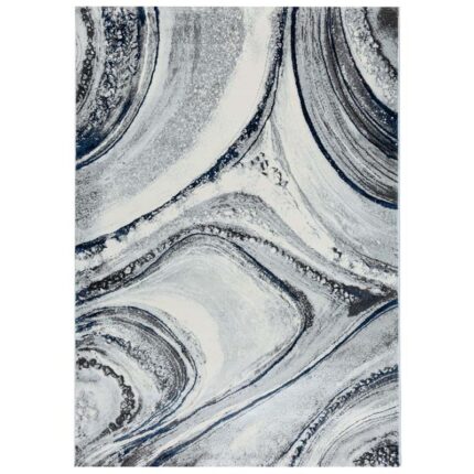 Covor Modern EFES cod: HE783 Gri/ Albastru - imagine 2