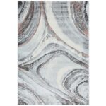 Covor Modern EFES cod: HE783 Gri/ Roz - imagine 2