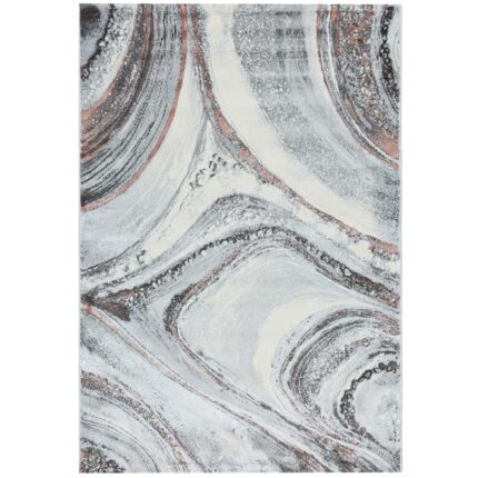 Covor Modern EFES cod: HE783 Gri/ Roz - imagine 2