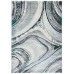 Covor Modern EFES cod: HE783 Gri/ Verde - imagine 2