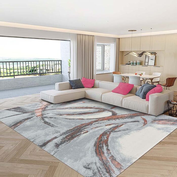 HE776 ROZ poza 1 Covor Modern EFES cod: HE776 Gri/Roz