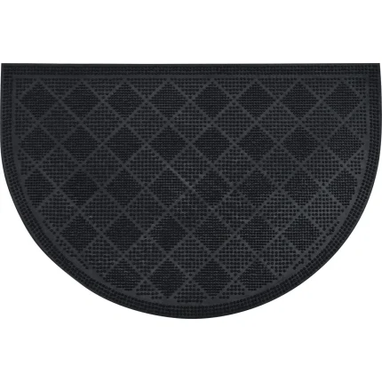 COVOR INTRARE 40X60 CM – SEMILUNA PLIN NEGRU POLYESTER+PVC