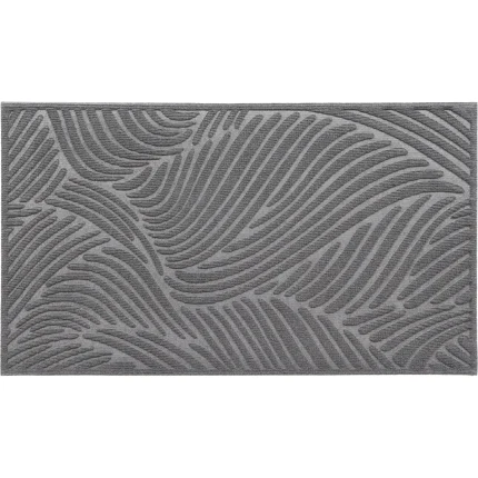 COVOR INTRARE 43X75 CM – VAGUE GRI POLYESTER+PVC