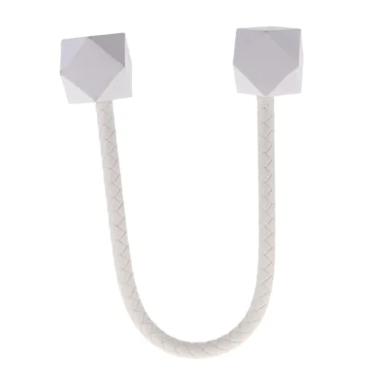 ȘNUR PRINDERE DRAPERIE ȘI PERDELE/ CORDON MDF TWIST / ALB COMPOZITIE MDF