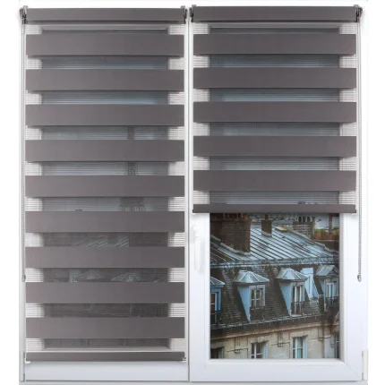 RULOU ZEBRA 120X180 CM – GRI INCHIS COMPOZIȚIE POLYESTER | JALUZELE