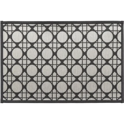 COVOR BUCĂTĂRIE 40X60 CM – GEOMETRIC NEGRU COMPOZITIE 100% POLYESTER