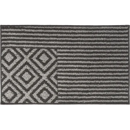 COVOR BUCĂTĂRIE 50X80 CM – AZTECA GRI INCHIS COMPOZITIE 100% POLYESTER