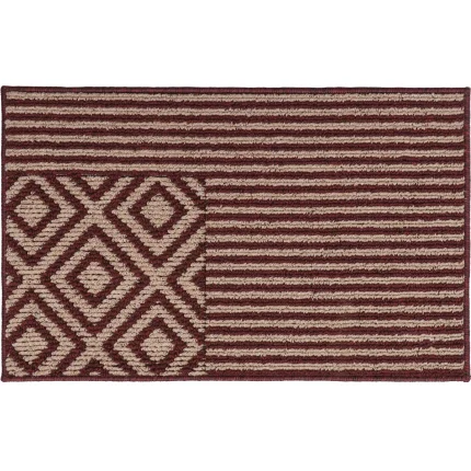 COVOR BUCĂTĂRIE 50X80 CM – AZTECA ROSU COMPOZITIE 100% POLYESTER