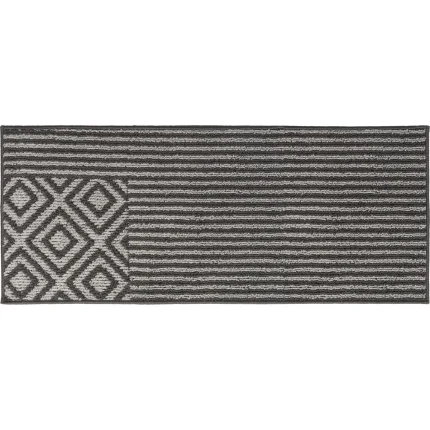 COVOR BUCĂTĂRIE 50X120 CM – AZTECA GRI INCHIS COMPOZITIE 100% POLYESTER
