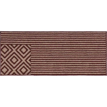 COVOR BUCĂTĂRIE 50X120 CM – AZTECA ROSU COMPOZITIE 100% POLYESTER