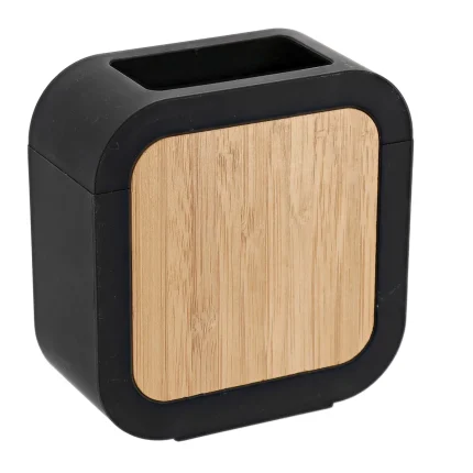 SUPORT PERIUȚE PLASTIC SI BAMBUS - NEGRU