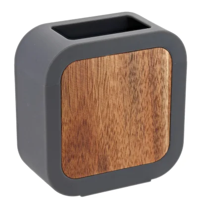 SUPORT PERIUȚE PLASTIC SI LEMN - GRI