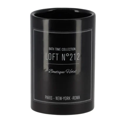 SUPORT PERIUȚE CERAMICĂ DESIGN GRAFIC - NEGRU