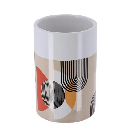 SUPORT PERIUȚE CERAMICĂ DESIGN MODERN - ALB / MULTICOLOR