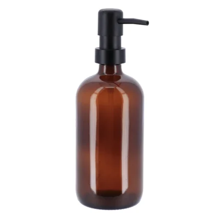 DISPENSER SĂPUN STICLĂ500 ML - AMBER