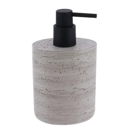 DISPENSER SĂPUN POLIRĂȘINĂ 380ML DESIGN PIATRĂ - GRI