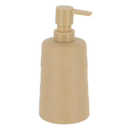 DISPENSER SĂPUN CERAMICĂ 430ML MOTIVE ETNICE - BEJ