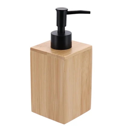 DISPENSER SĂPUN BAMBUS 250ML - BAMBOO / NEGRU