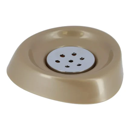 SĂPUNIERA PLASTIC CONICA - GREIGE