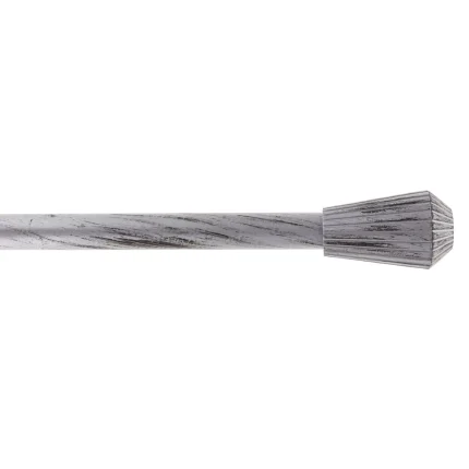 GALERIE PERDEA SIMPLA EXT 210-380 CM/FI19/PISE – GRI/NEGRU MATERIAL FIER FORJAT