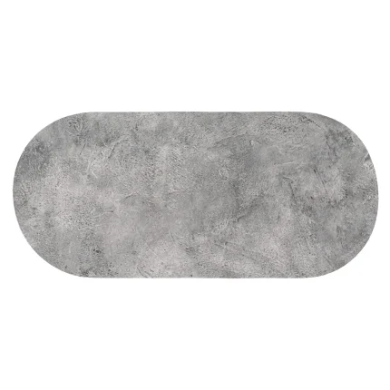 COVOR DE BAIE OVAL 45X100CM - NATURE BRUTE - MAT CULOARE GRI