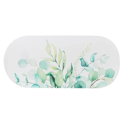 COVOR DE BAIE OVAL 45X100CM - EDEN GARDEN - MAT CULOARE VERDE