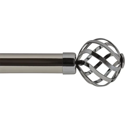 GALERIE PERDEA SIMPLA EXT 210-380 CM/FI28/FLORENCE – GRAFIT MATERIAL FIER FORJAT