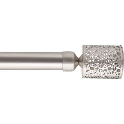 GALERIE PERDEA SIMPLA EXT 120-210 CM/FI28/PHOTOPHORE – ARGINTIU MATERIAL FIER FORJAT