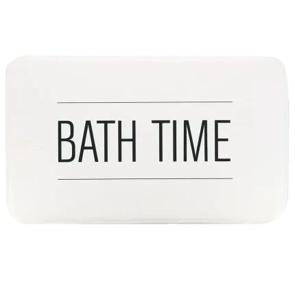 COVOR DE BAIE MICROFIBRA IMPRIMAT 45X75 CM - ALB NEO RETRO CULOARE ALB